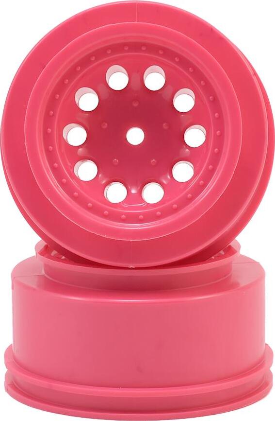 RPM 12mm Spline Drive "Revolver" Short Course Wheels (Pink) (2) (Slash Front)